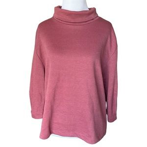 Banana Republic Pink 3/4 Sleeve Turtleneck Sweater / Size Small